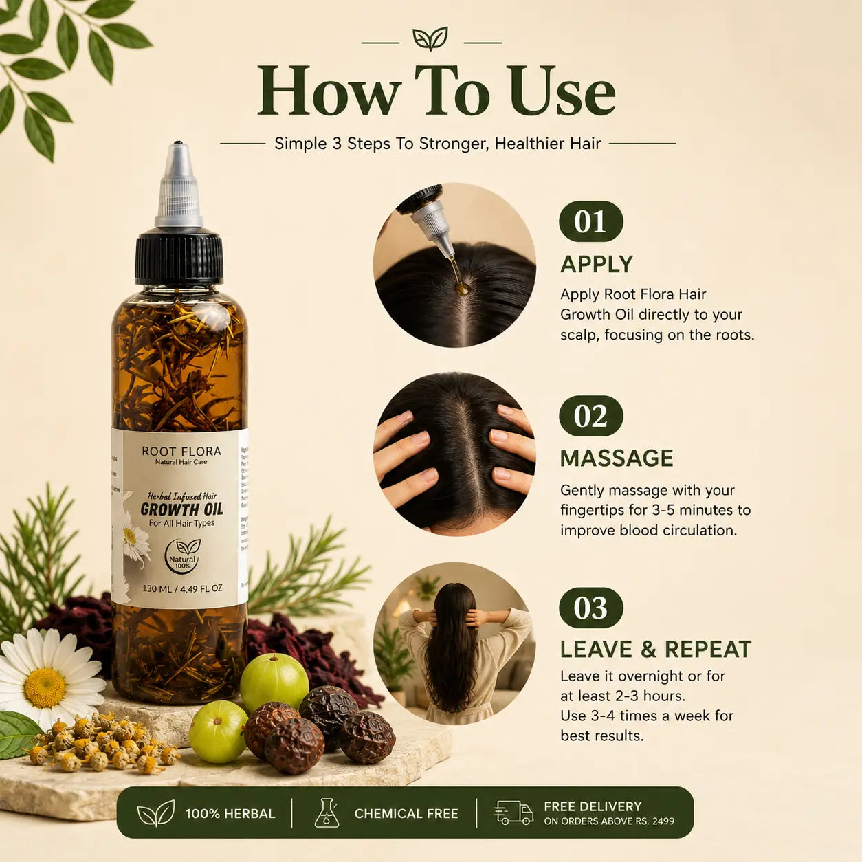 Herbal Infused Hair Growth Oil